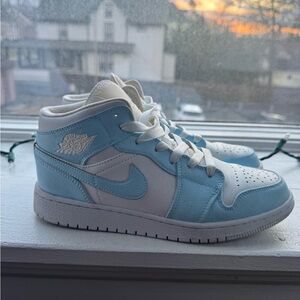 Nike Air Jordan Blue and White Sneakers